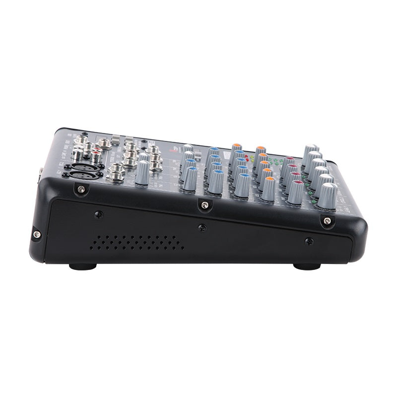 ECO602B - 6 Channel Mixer / Bluetooth / 2 Mono + 2 Stereo Inputs / DSP 16 Effects / 3 Band Equalizer / USB Playback &amp; Recording