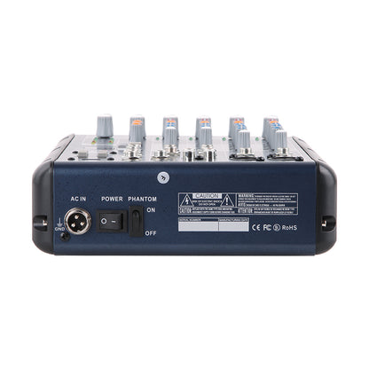 ECO602B - 6 Channel Mixer / Bluetooth / 2 Mono + 2 Stereo Inputs / DSP 16 Effects / 3 Band Equalizer / USB Playback &amp; Recording